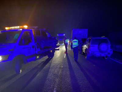 Верижна катастрофа край Гурково предизвика километрично задръстване на подбалканския път