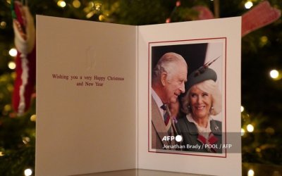 От Бъкингамския дворец разпространиха изображение на първата коледна картичка на