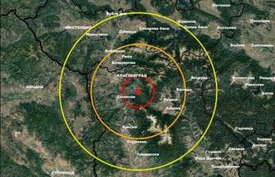 Леко земетресение е регистрирано край Симитли