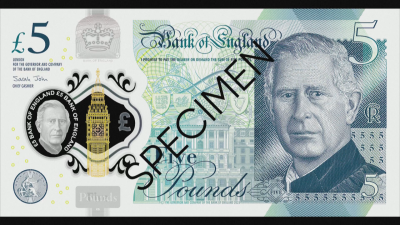 Английската централна банка показа новите банкноти с лика на крал