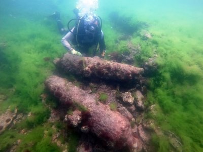 Откриха корабни оръдия на повече от 200 години в Черно море (СНИМКИ)