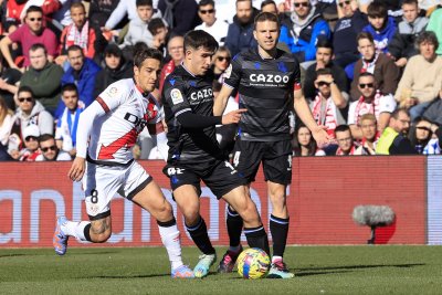 Реал Сосиедад вкара два гола на Райо Валекано за пета поредна победа в Ла Лига