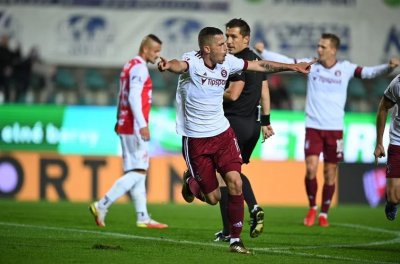 Българският футболист на Спартак Прага Мартин Минчева се разписа за