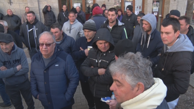 Протест на животновъди в Хасково заради ниските изкупни цени на млякото