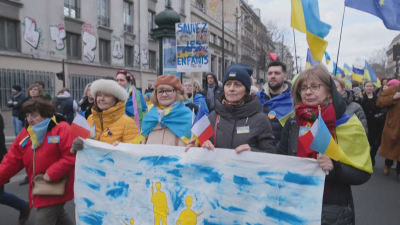 Масови протести в Берлин и Париж в подкрепа на Украйна