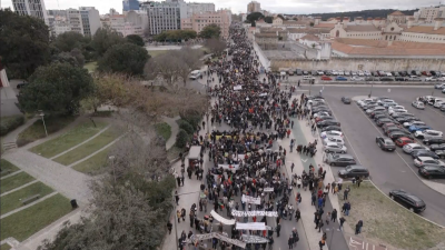 Хиляди демонстранти излязоха по улиците на португалската столица Лисабон с