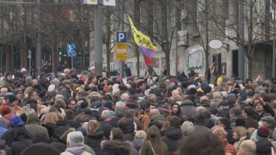 Стотици привърженици на опозицията и правозащитници участваха в протест в