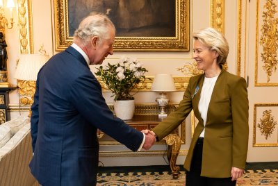 Крал Чарлз III се срещна с председателя на Европейската комисия
