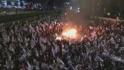 Нови протести в Израел срещу съдебната реформа и уволнението на министър