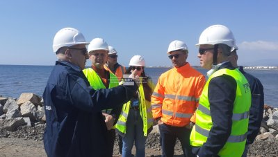 Проверка на изграждането на терминала за втечнен газ край Александруполис