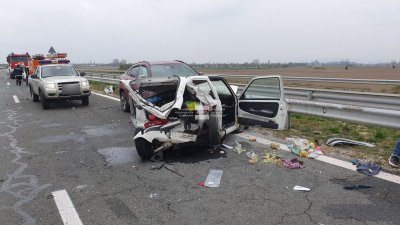Тежка катастрофа на АМ Тракия между Пловдив и Пазарджик Пет