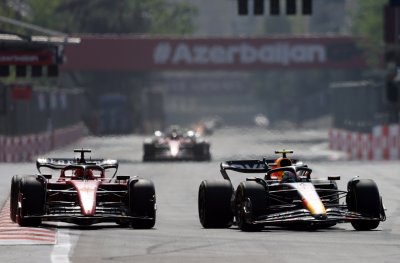 Серхио Перес триумфира в Гран при на Азербайджан във Формула 1