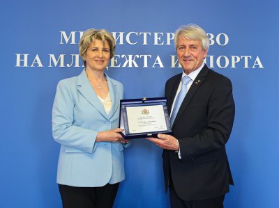 Весела Лечева се срещна с президента на Международния съюз по модерен петобой Клаус Шорман