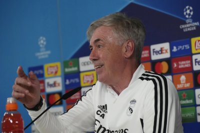 Треньорът на Реал Мадрид Карло Анчелоти даде пресконференция преди утрешния