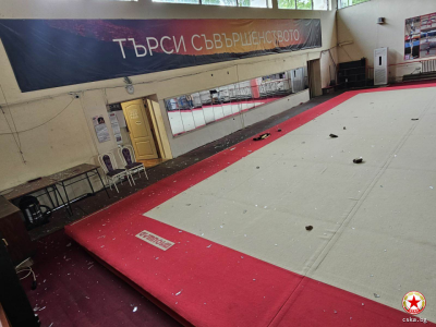 Залата по акробатика на клуб ЦСКА в спортния комплекс на