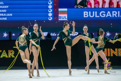 Българският ансамбъл по художествена гимнастика за девойки завоюва сребърен медал