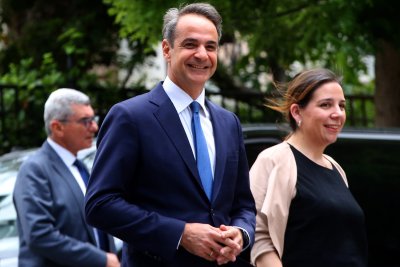 Бившият гръцки министър председател Кириакос Мицотакис водещ участник в изборите на