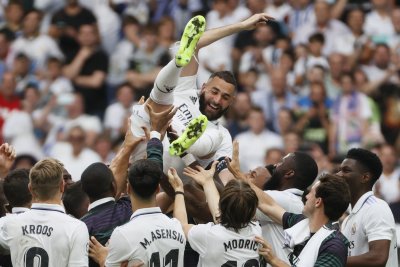 Напускащият Карим Бензема остави Реал Мадрид на второто място в Испания (Обзор)