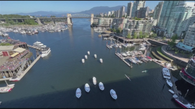 В Деня на Канада: Балет с лодки край Ванкувър