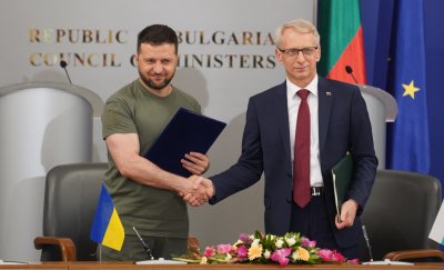 Украинският президент е на посещение в България Срещна се с