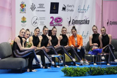 Силна подиум тренировка за националните отбори на България преди Балканските игри по естетическа гимнастика в Бургас