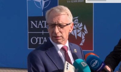 Премиерът Николай Денков говори пред журналисти след края на срещата