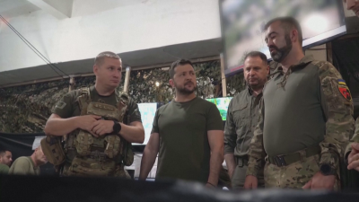 Президентът на Украйна Володимир Зеленски посети щаба на бригадата в