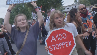 Протест в Германия срещу изграждането на магистрала