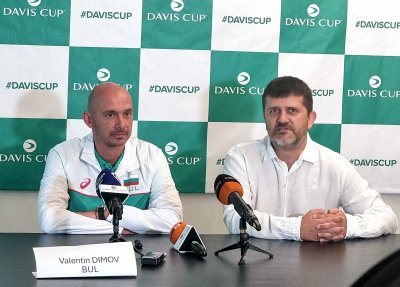 Капитанът на България за Купа Дейвис Валентин Димов очаква сериозна