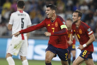Испания вкара седем гола на Грузия в Тбилиси