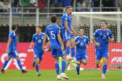 Националният отбор на Италия спечели важна победа над Украйна с