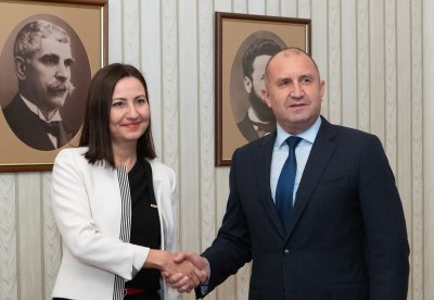 Президентът Румен Радев се срещна с еврокомисаря Илиана Иванова
