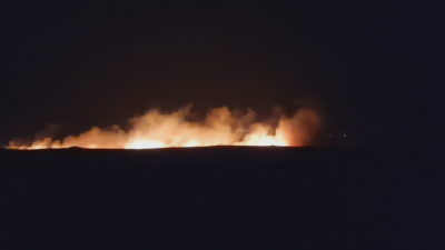 Голям пожар избухна снощи на военния полигон в Казанлък Запалили