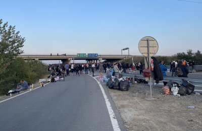 13 и ден блокада на автомагистрала Тракия при 208 ия километър и
