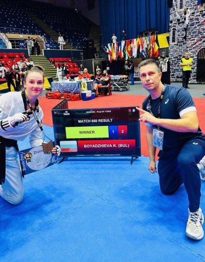 Калина Бояджиева спечели първи златен медал от турнир по таекундо
