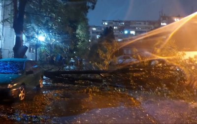 Ураганният вятър във Варна взе жертва, общината призова гражданите по възможност да не излизат