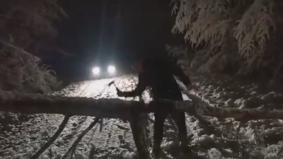 Обилен снеговалеж в Смолянско причини неволи на пътуващите между село