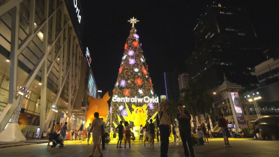 Коледният дух е завладял и далечен Банкок Центърът на тайландската столица