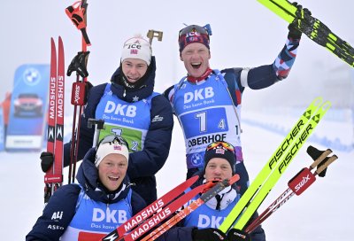 Норвегия спечели щафетата на 4 по 7 5 километра за мъже