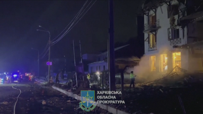 11 души са ранени след руски удар срещу хотел в Харков