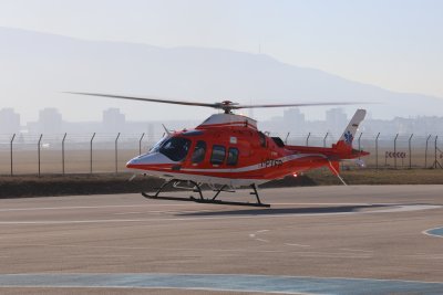Първият хеликоптер от новоизграждащата се система за спешна помощ по