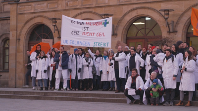 Протести на лекари в Германия, искащи увеличение на заплатите си