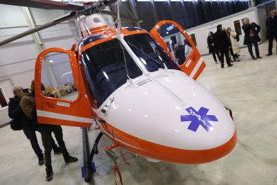 Първият хеликоптер за спешна медицинска помощ по въздух беше официално