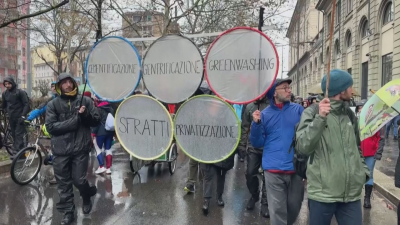 Протест в Милано срещу Зимната олимпиада