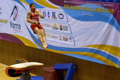 Димитър Димитров завърши на осмо място на финала на прескок
