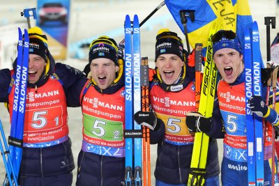 Швеция спечели щафетата на 4 по 7 5 км за мъже