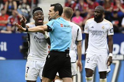 Реал Мадрид подаде жалба срещу рефера заради расистките обиди към Винисиус на мача с Осасуна