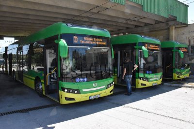 Зелени автобуси вече возят гражданите на Хасково Електрическите превозни средства