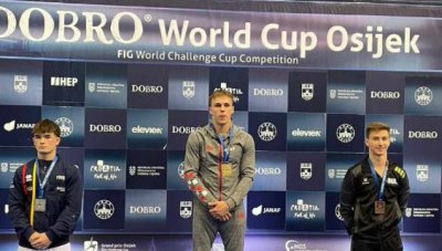 Кевин Пенев завоюва златото на финала на халки на Световната купа по спортна гимнастика в Осиек