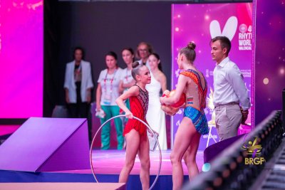 Боряна Калейн и Стилияна Николова поведоха за многобоя при жените след първия поток на Световната купа по художествена гимнастика в София